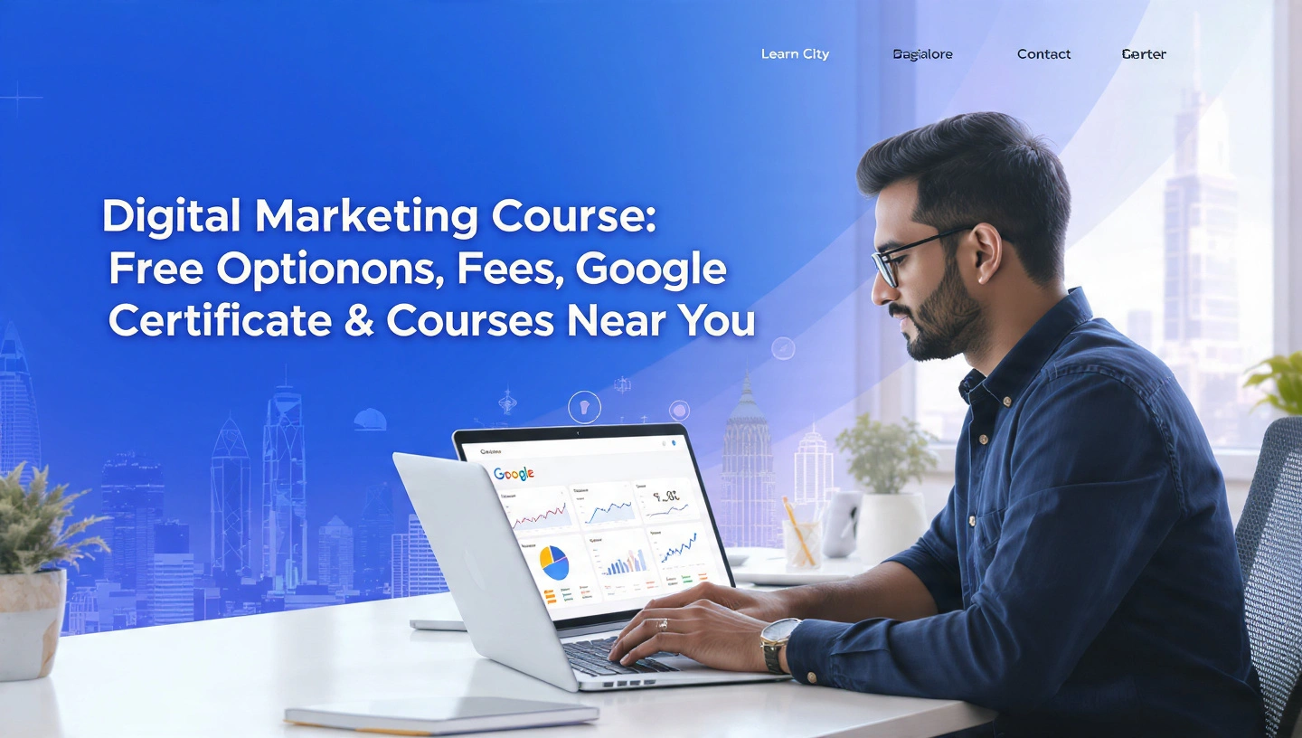 Digital Marketing Course: Free Options, Fees, Google Certification & Best Courses Near You